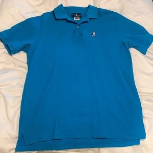 Men’s Psycho Bunny colored polo shirt in blue